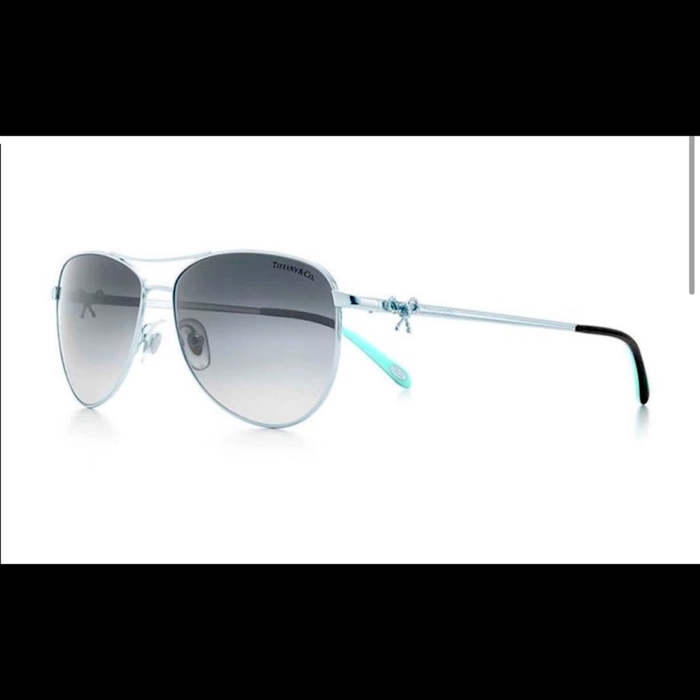 Tiffany & Co twist aviator bow sunglasses